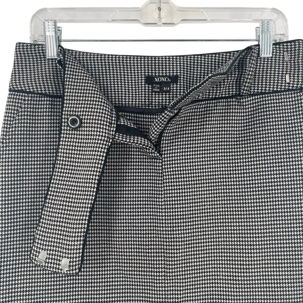 XOXO Monochrome Checkered Pencil Skirt size 3/4
